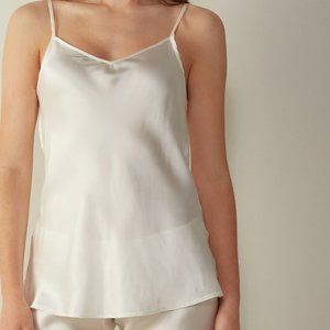 INTIMISSIMI Silk Satin Top with V-neckline
